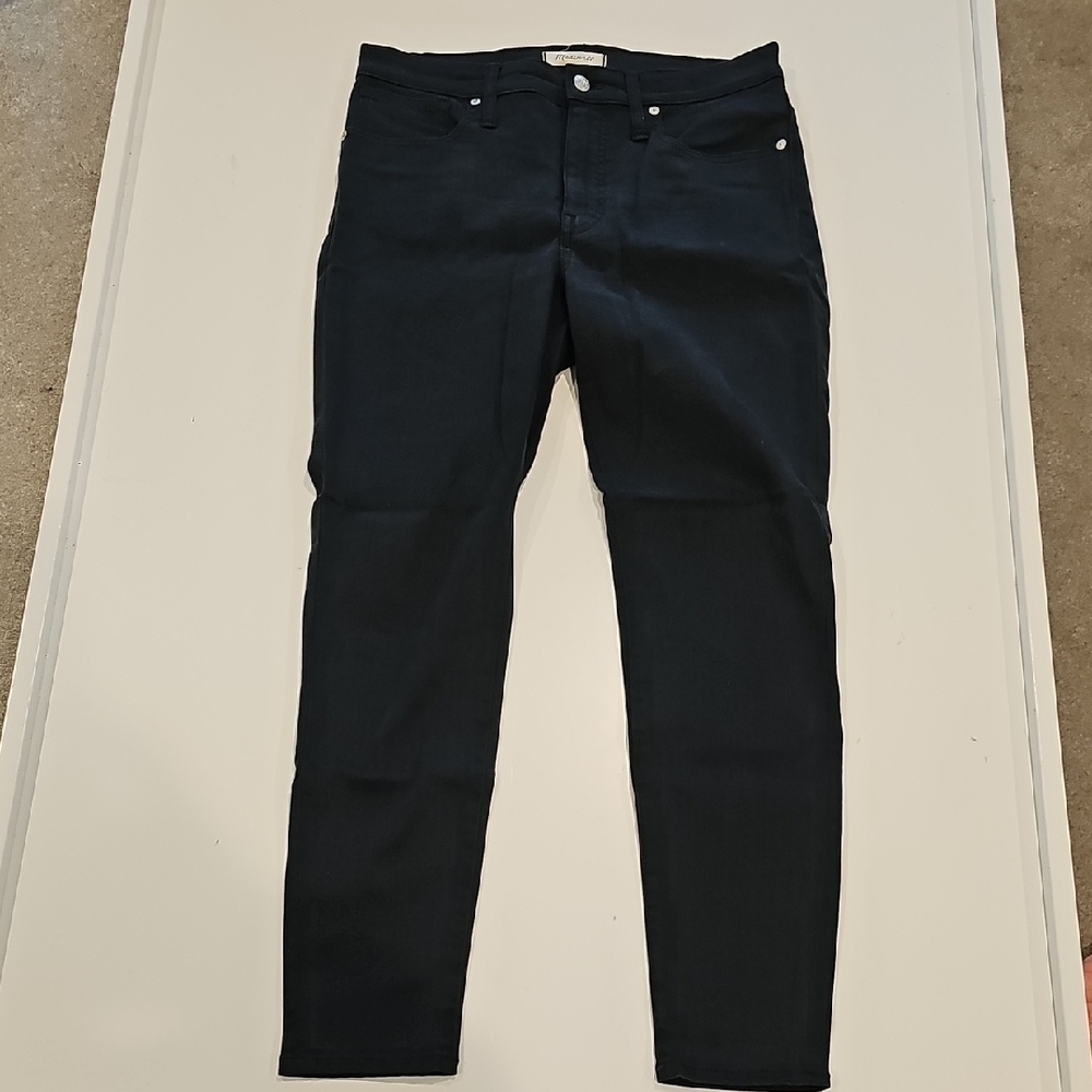 Madewell Black 9" Mid-Rise Skinny Jeans Size 30